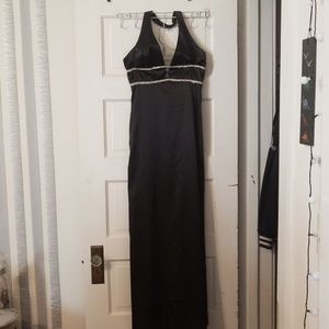 Black Halter Dave & Johnny Evening Gown